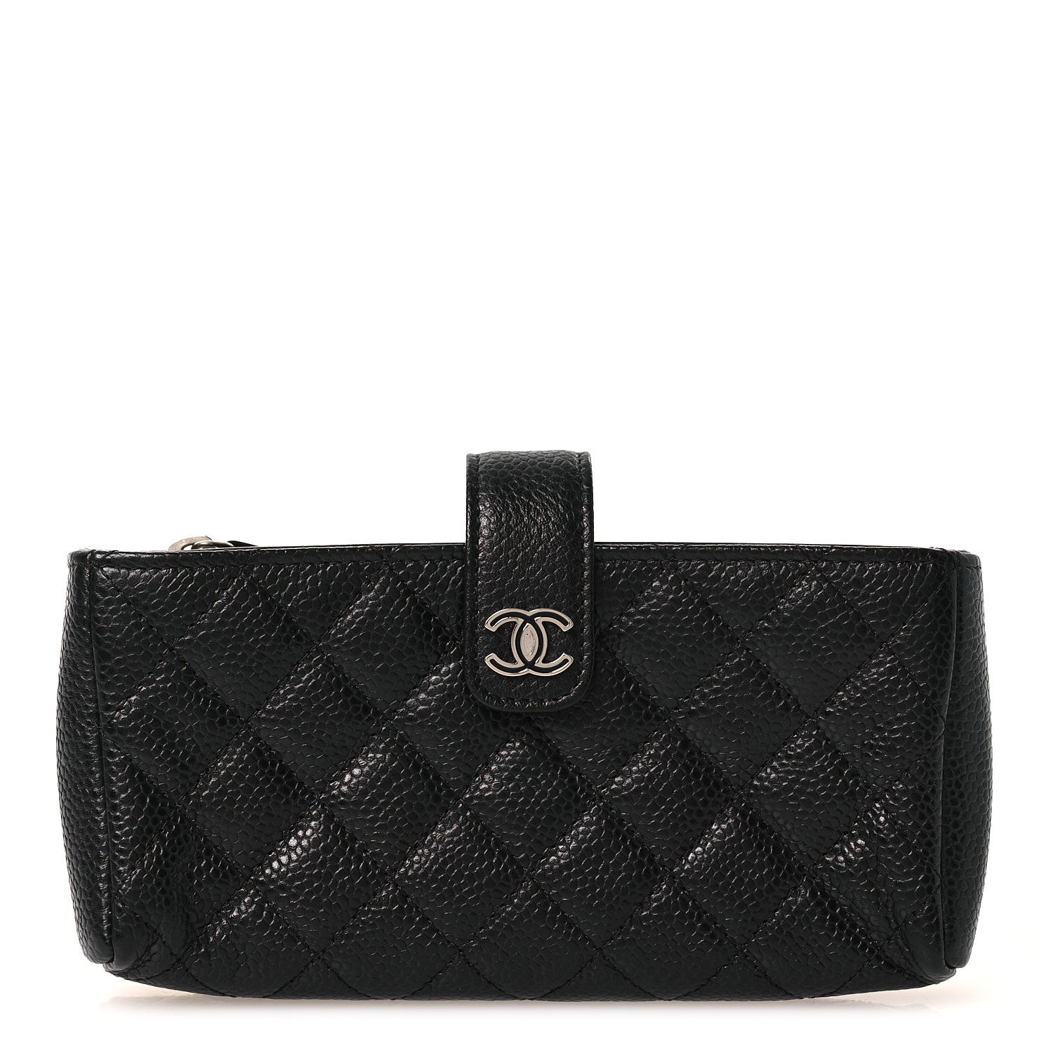 Chanel Caviar Quilted Phone Holder Clutch Black 1 of 11