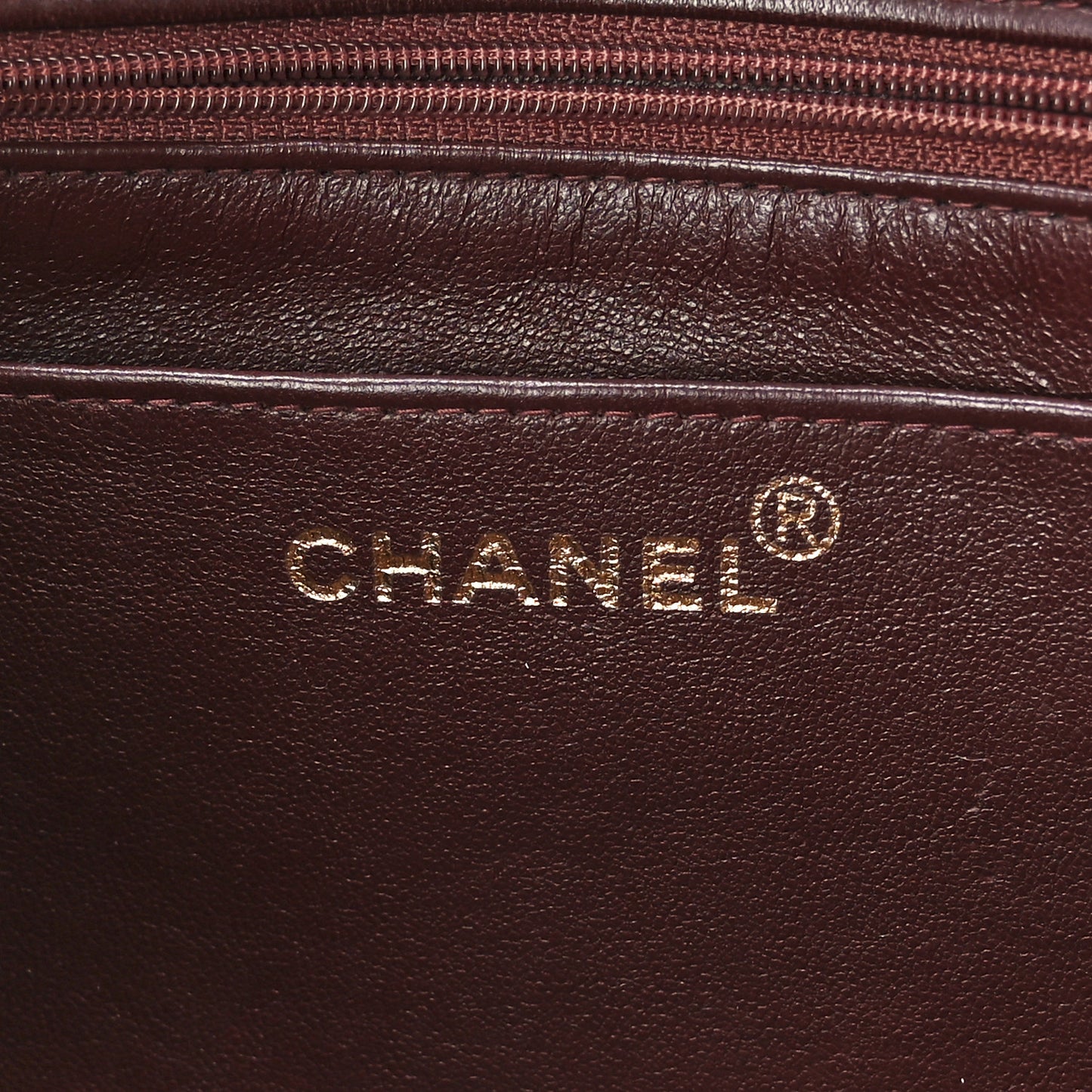Lambskin Quilted Medium Single Flap Burgundy