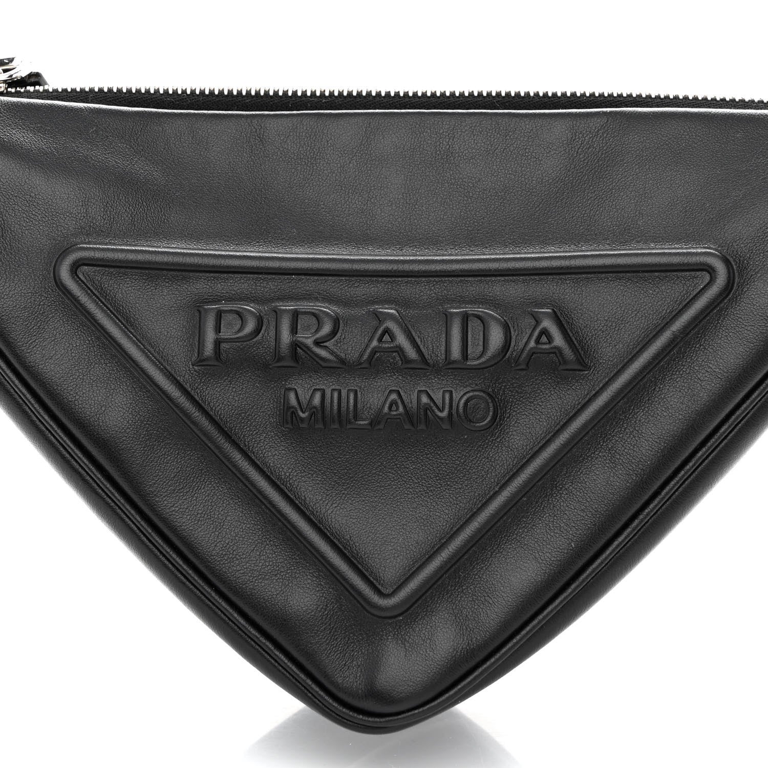 Prada Grace Lux Triangle Shoulder Bag Black 8 of 12