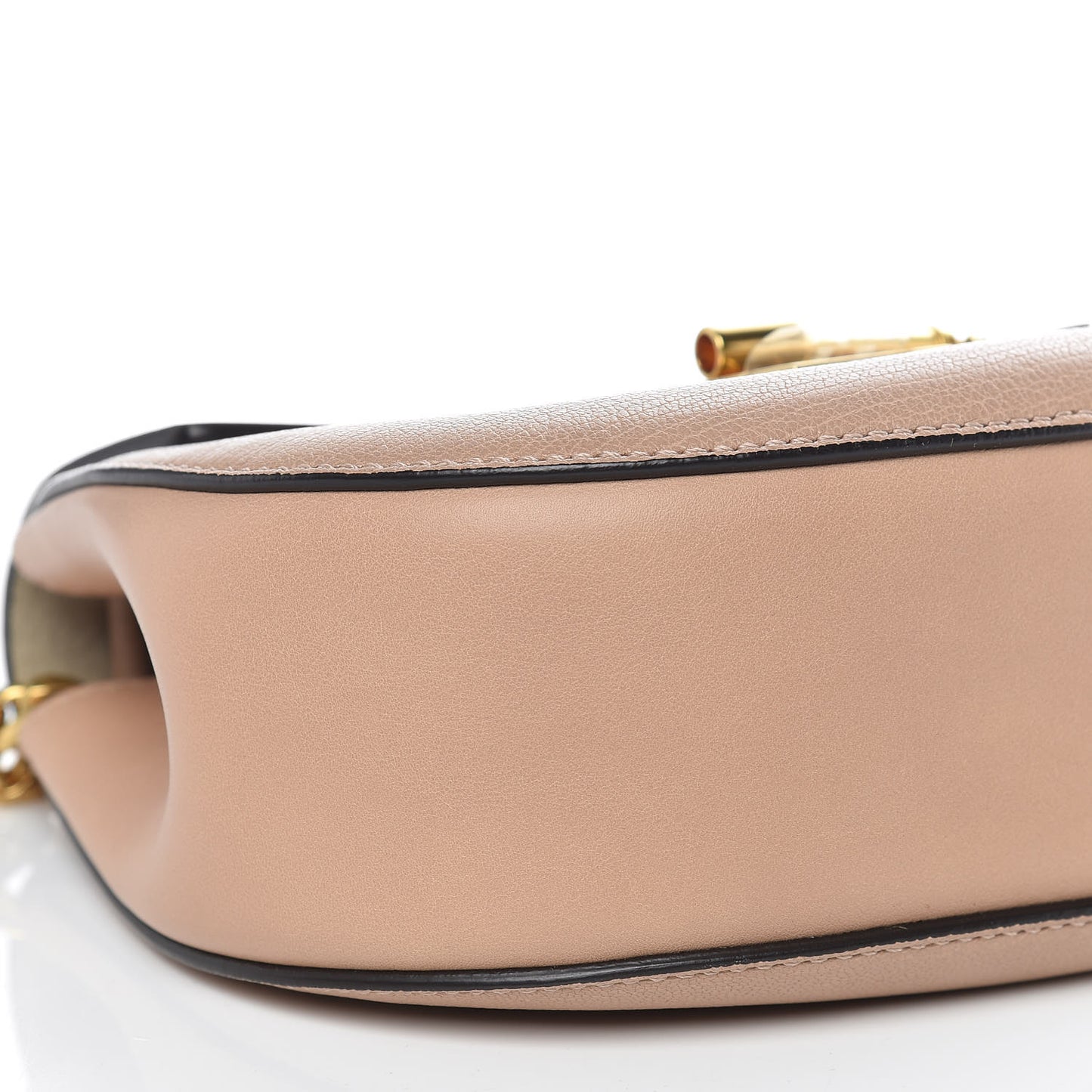 Goatskin Mini Drew Shoulder Bag Biscotti Beige