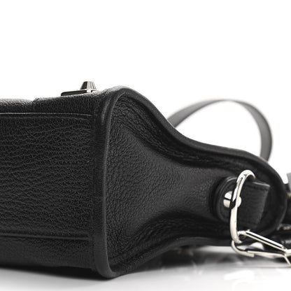 Balenciaga Chevre Silver Metallic Edge Hardware Mini City Black 10 of 10