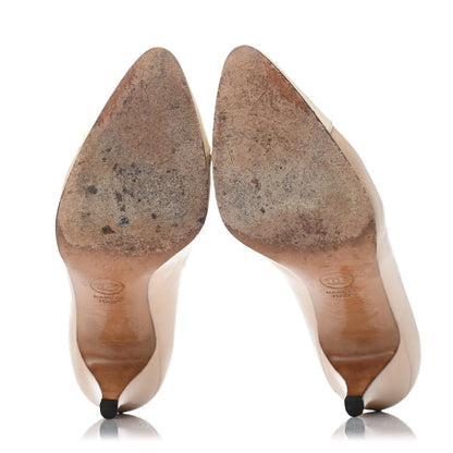 Chanel Lambskin Cap Toe Pumps 36 Beige 4 of 4