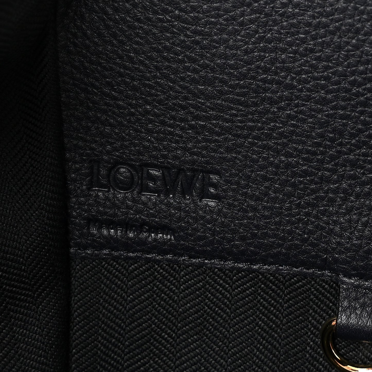 Calfskin Large Hammock Shoulder Bag Midnight Blue Black