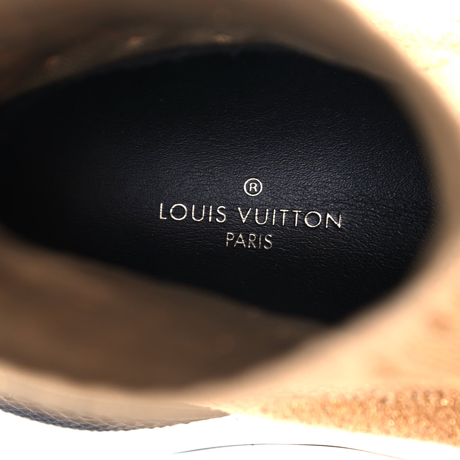 Louis Vuitton Glitter Stretch Textile Monogram LV Archlight Sneaker Boots 36 Gold Black 7 of 8