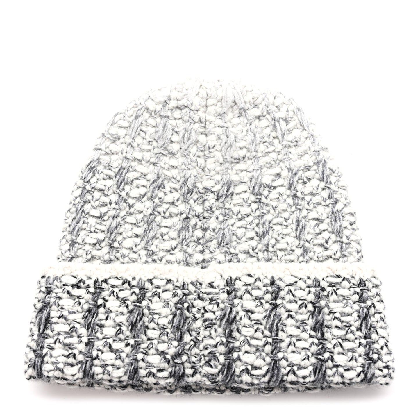 Cashmere CC Beanie Hat Grey Ecru
