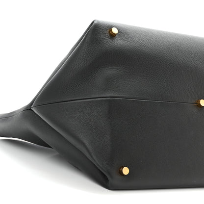 Khaite Pebbled Calfskin Medium Amelia East West Tote Black 9 of 10