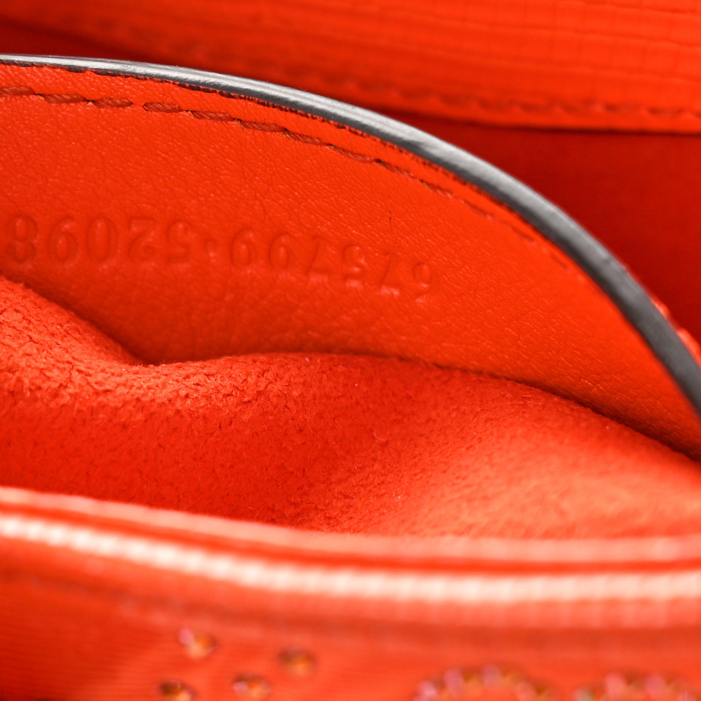 Canvas Lizard Crystal GG Monogram Mini Jackie 1961 Orange