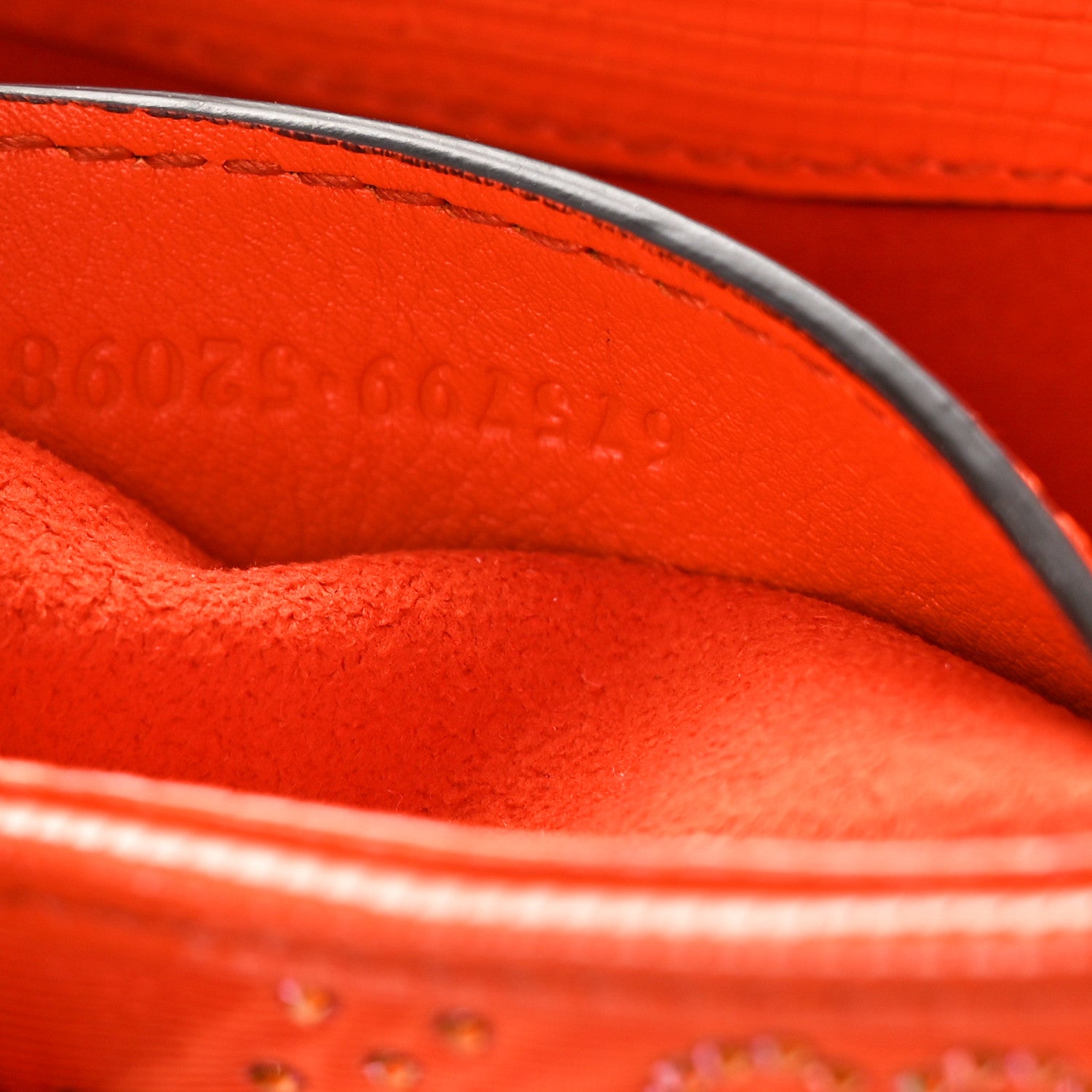 Gucci Canvas Lizard Crystal GG Monogram Mini Jackie 1961 Orange 6 of 9