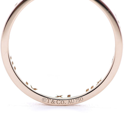 Tiffany 18K Rose Gold Diamond Atlas Pierced Ring 53 6.5 4 of 4