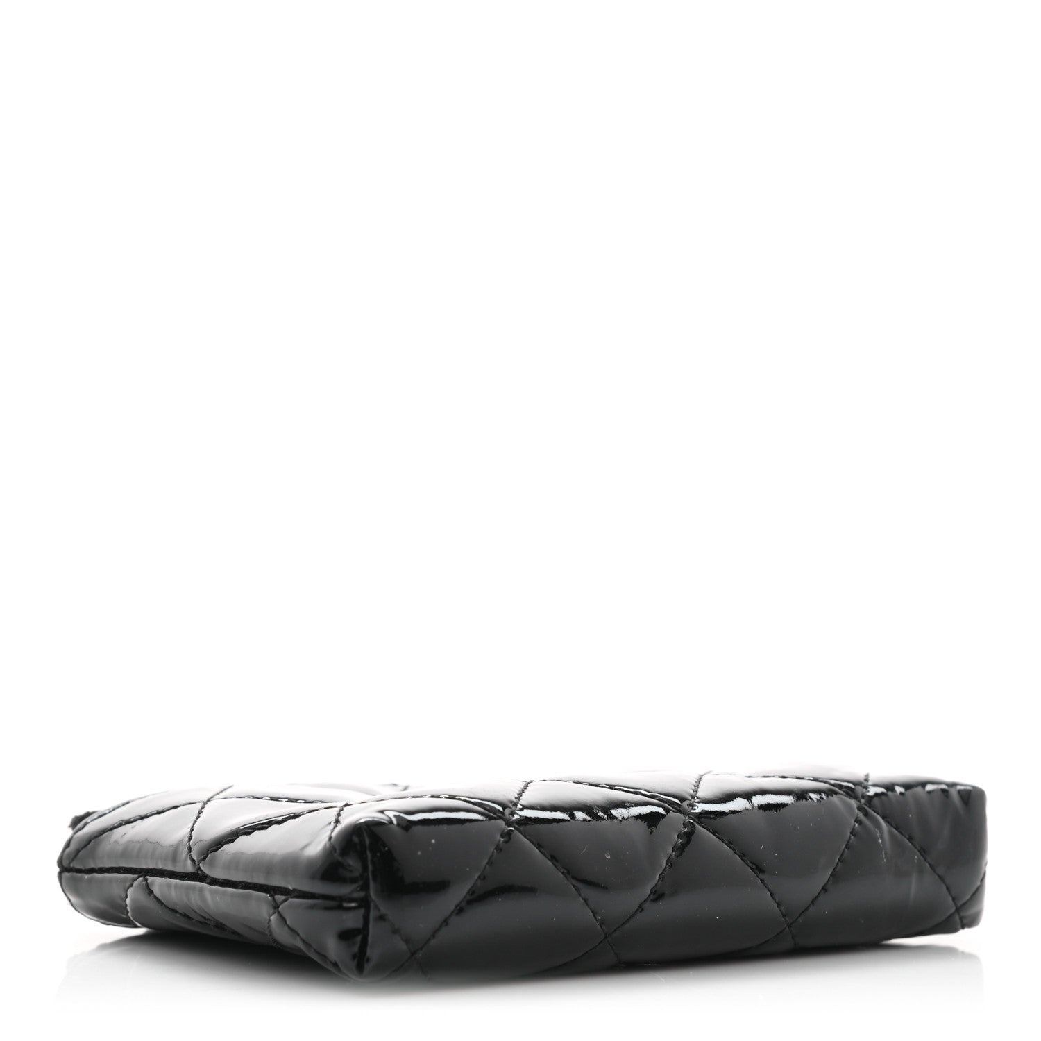 Chanel Patent Quilted Key Pouch So Black 3 of 7