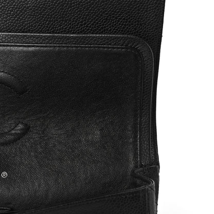 Chanel Caviar Quilted Medium Double Flap Black 7 of 11