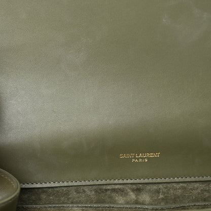 Saint Laurent Smooth Calfskin Medium Classic Monogram Kate Tassel Satchel 11 of 12