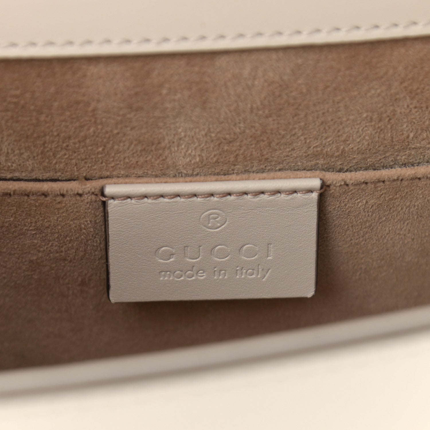 Gucci Calfskin Mini Sylvie Top Handle Bag White 5 of 9