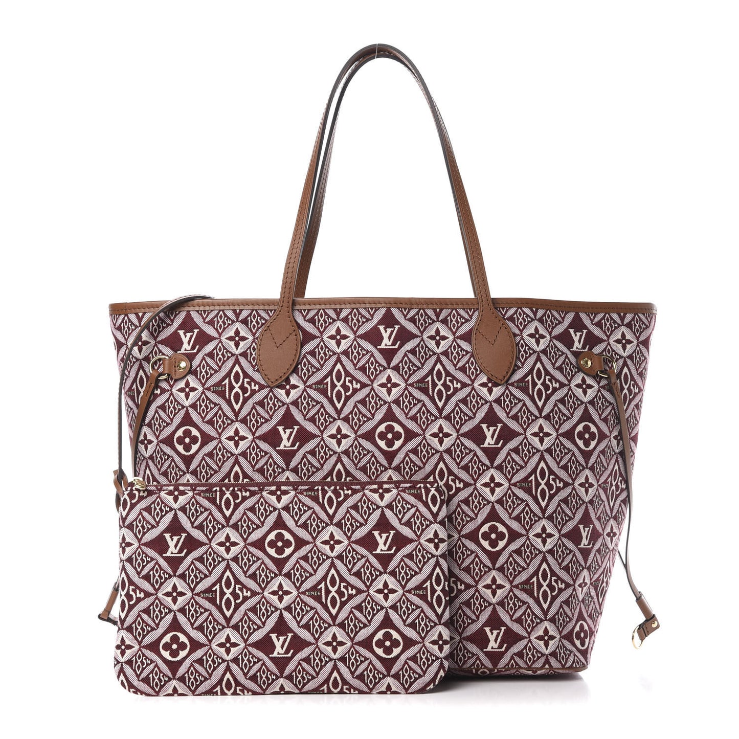 Jacquard Since 1854 Neverfull MM Bordeaux