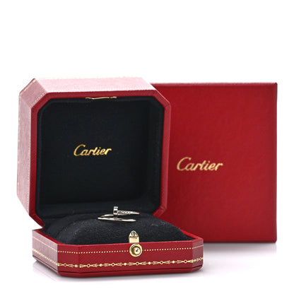 Cartier 18K White Gold Small Juste Un Clou Ring 57 8 5 of 5