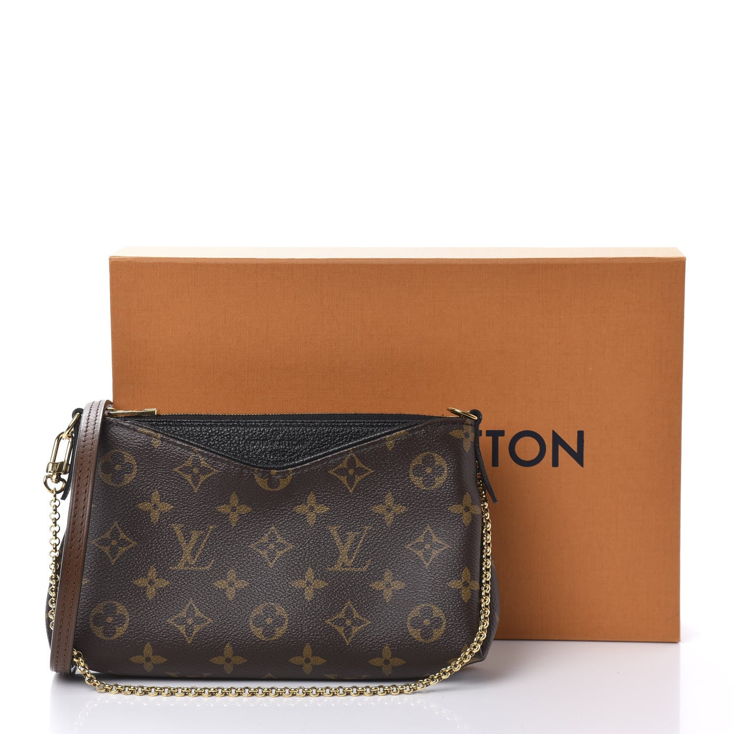 Louis Vuitton Monogram Pallas Clutch Black 11 of 11
