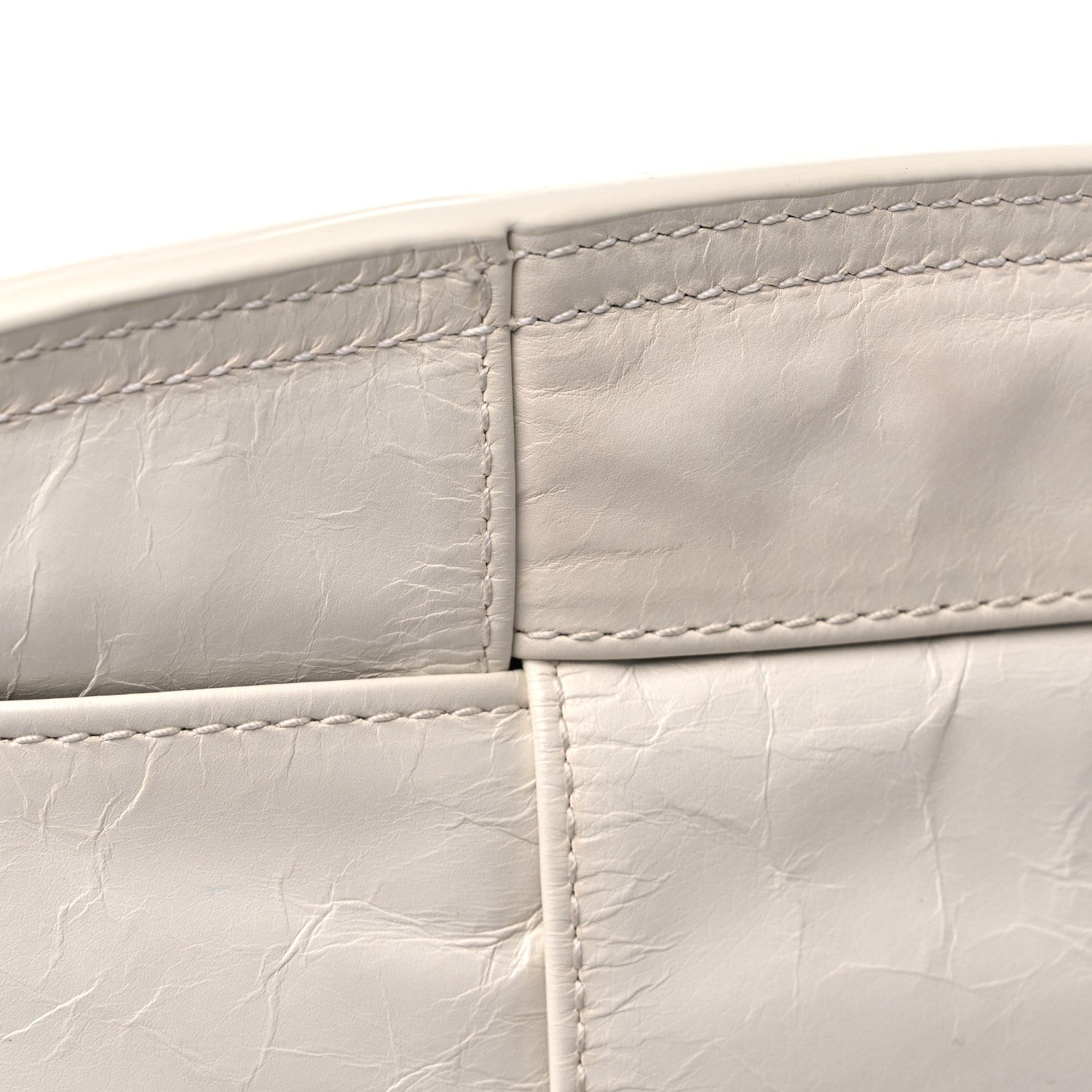 Bottega Veneta Paper Calfskin Maxi Intrecciato Small Arco Slouch Plaster 11 of 13