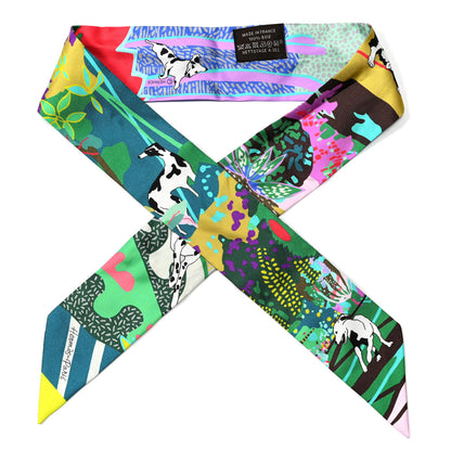Hermes Silk En Liberte Twilly Vert Cyclamen Multicolor 1 of 4