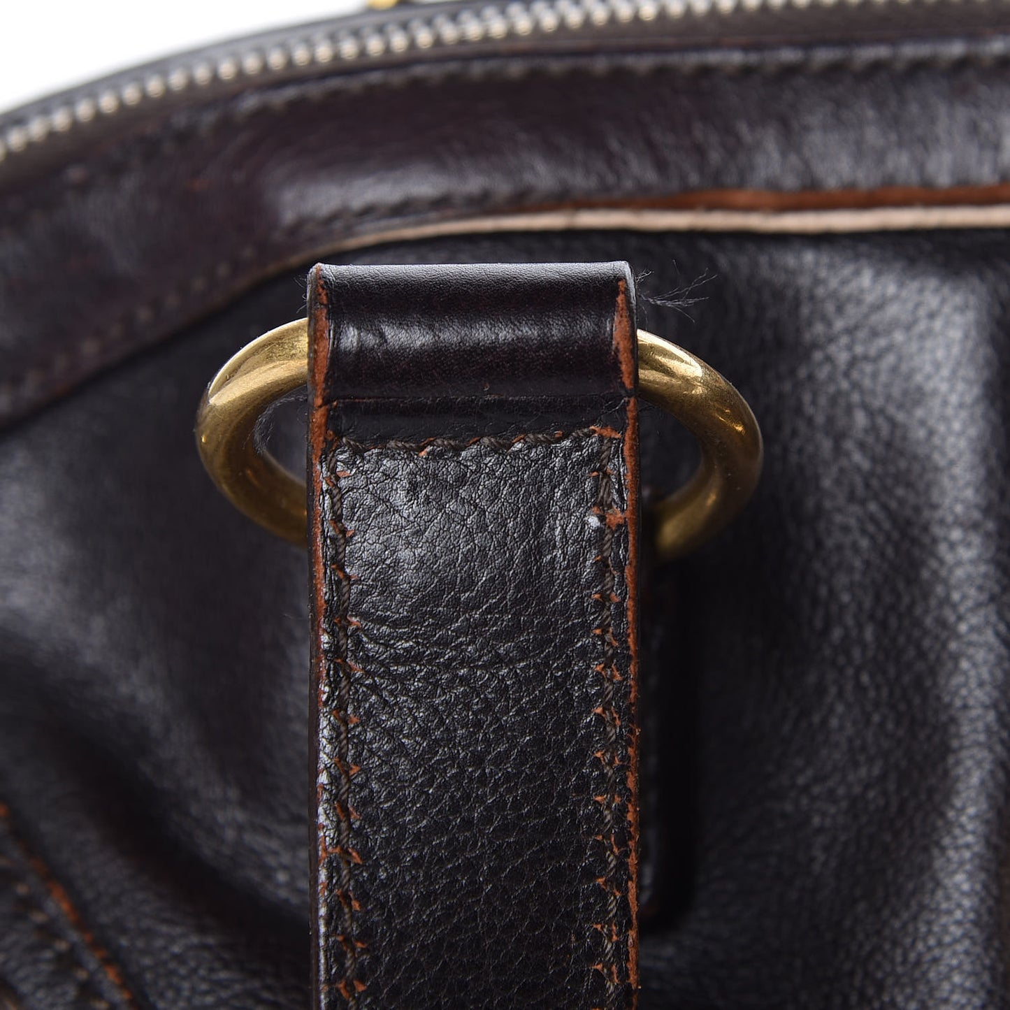 Calfskin Large Muse Dark Brown