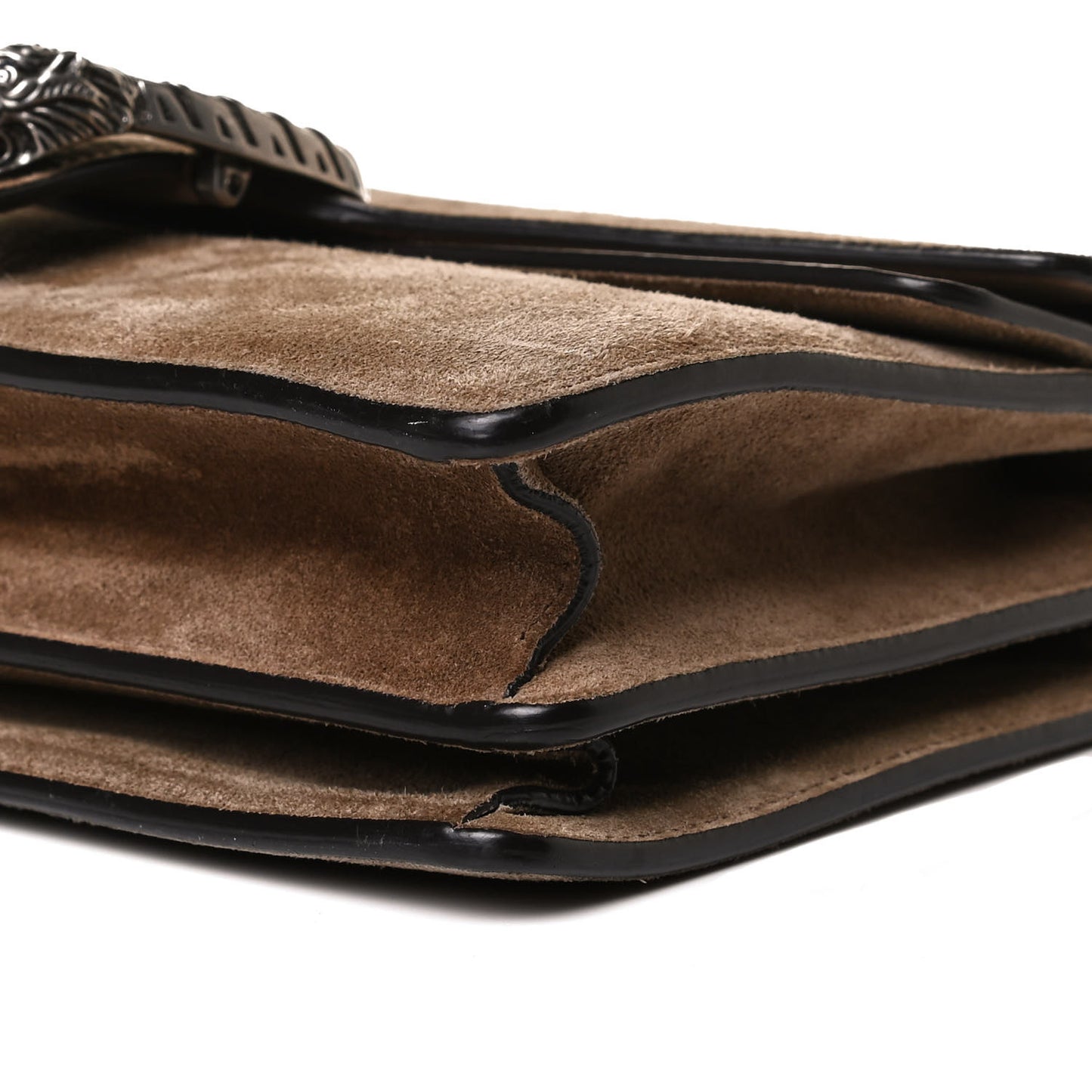 Suede Small Dionysus Shoulder Bag Taupe