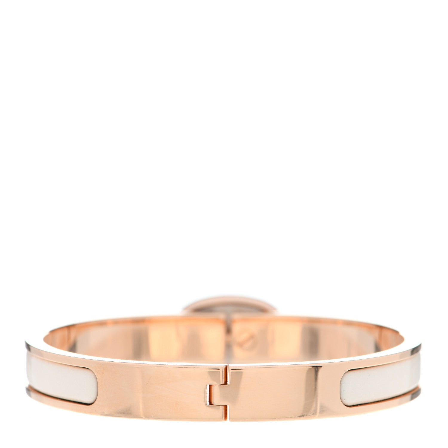 Hermes Enamel Mini Clic Chaine d'Ancre Bracelet PM Creme 3 of 4
