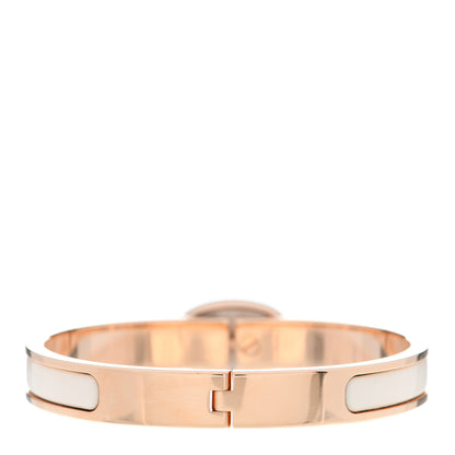 Hermes Enamel Mini Clic Chaine d'Ancre Bracelet PM Creme 3 of 4