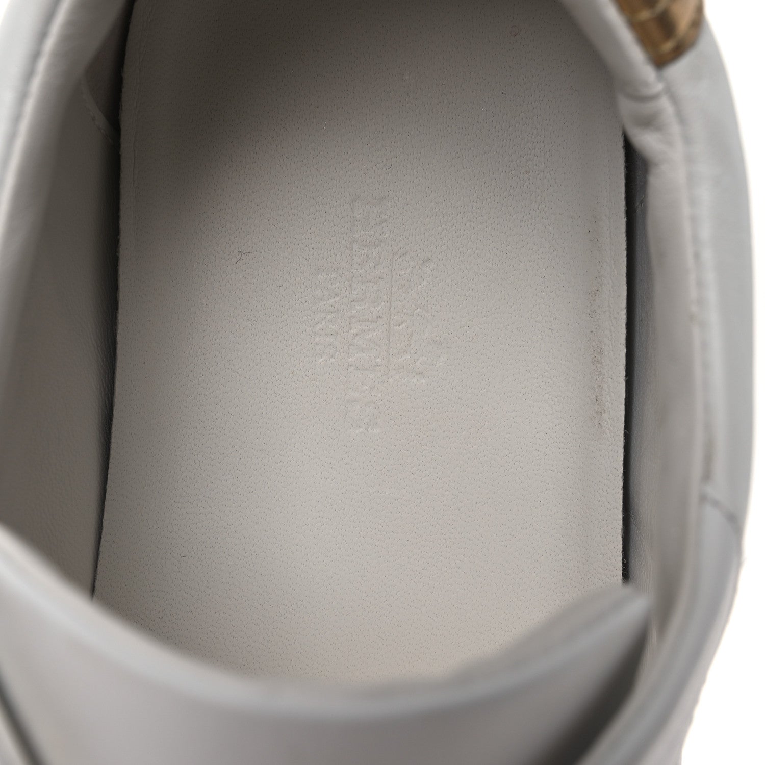 Hermes Metallic Calfskin Womens Advantage Sneakers 39.5 White Dore 9 of 13