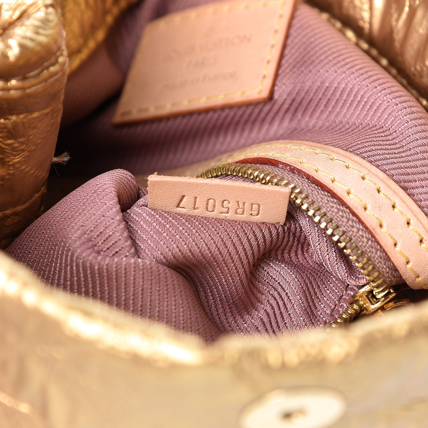 Jacquard Quilted Monogram Limelight Clutch PM Gold