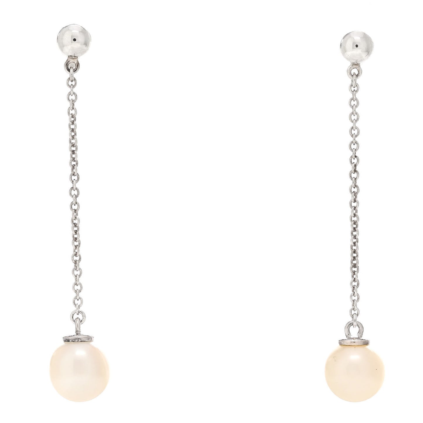 Sterling Silver Pearl Ziegfeld Drop Earrings