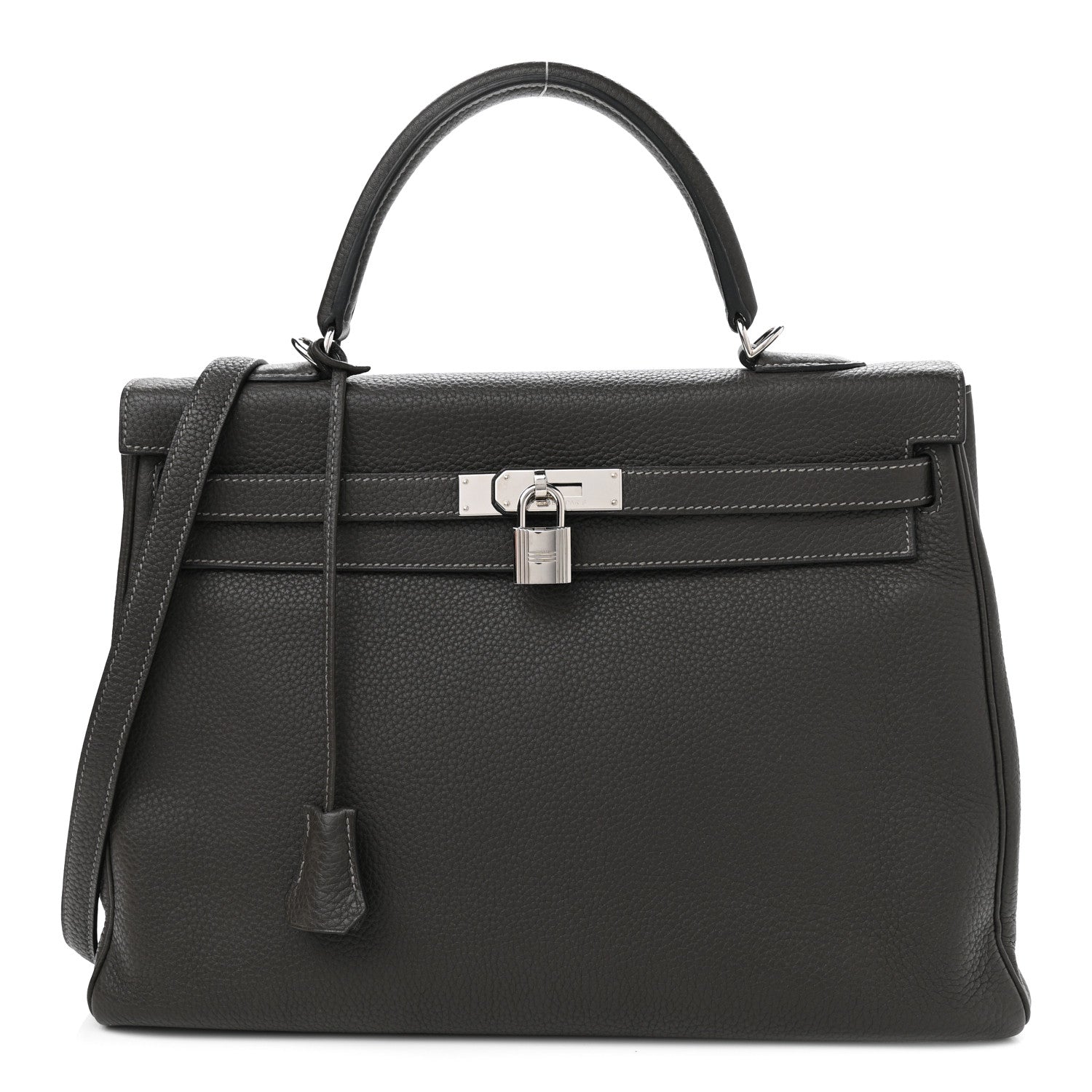 Hermes Togo Kelly Retourne 35 Graphite 1 of 12