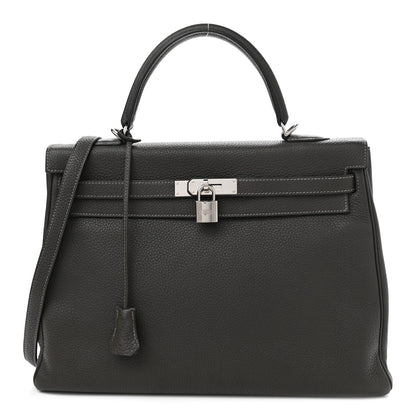 Hermes Togo Kelly Retourne 35 Graphite 1 of 12