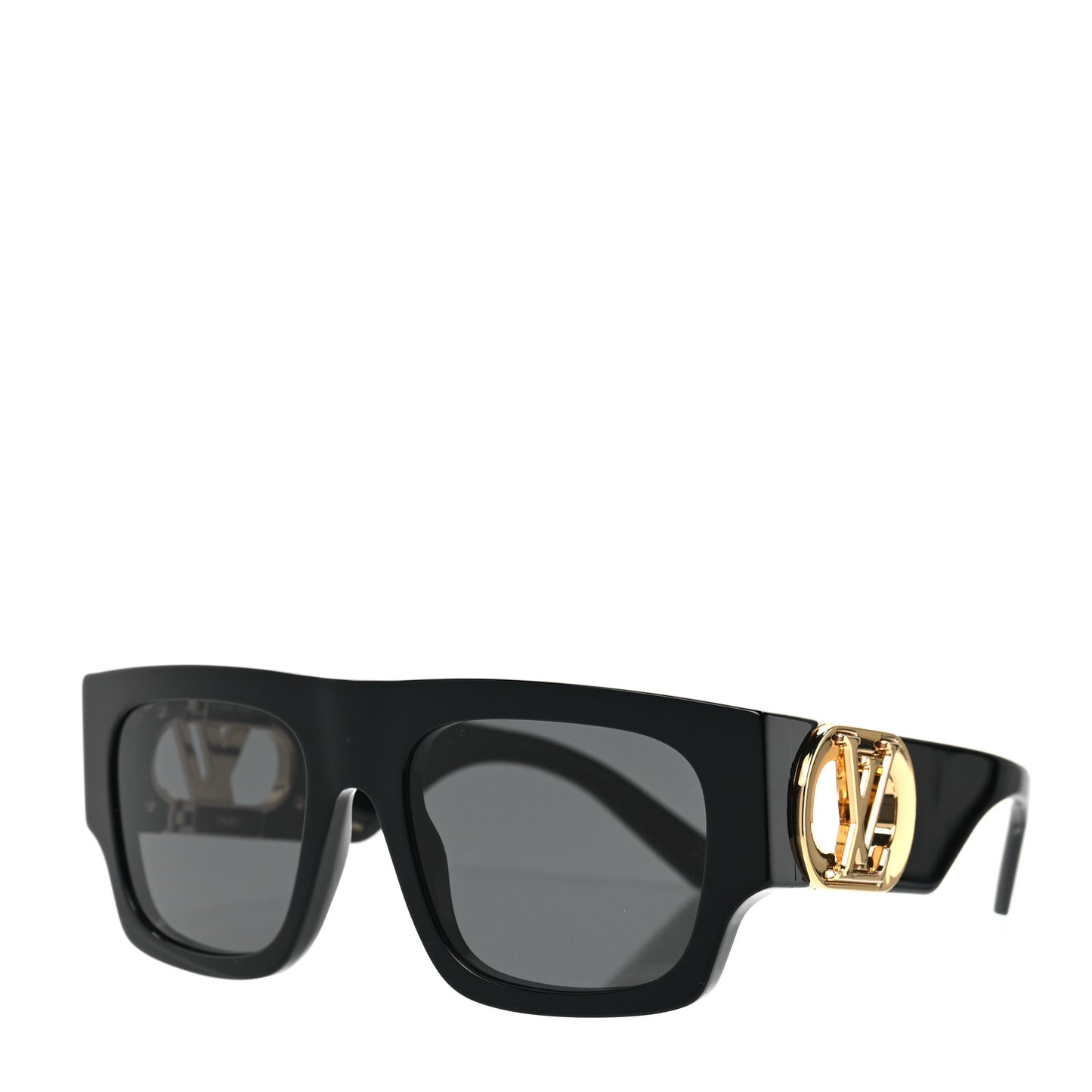 Acetate LV Link Square Sunglasses Z1478E Black