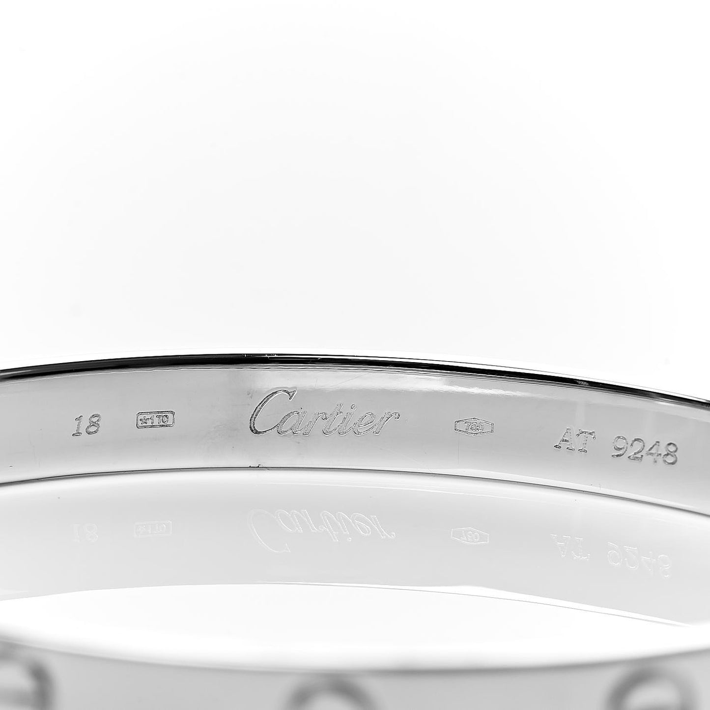 18K White Gold LOVE Bracelet 18