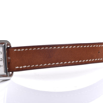 Hermes Stainless Steel Barenia 23mm Cape Cod Quartz Watch Fauve 11 of 12