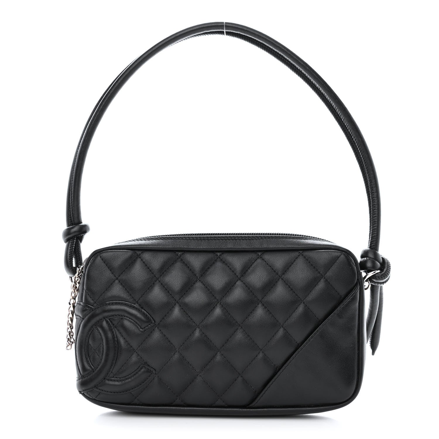 Chanel Calfskin Quilted Large Cambon Bowler Black 1 of 12