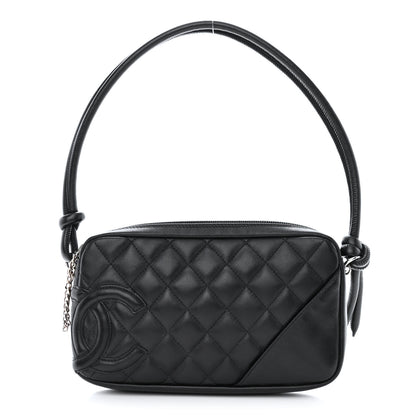 Chanel Calfskin Quilted Large Cambon Bowler Black 1 of 12