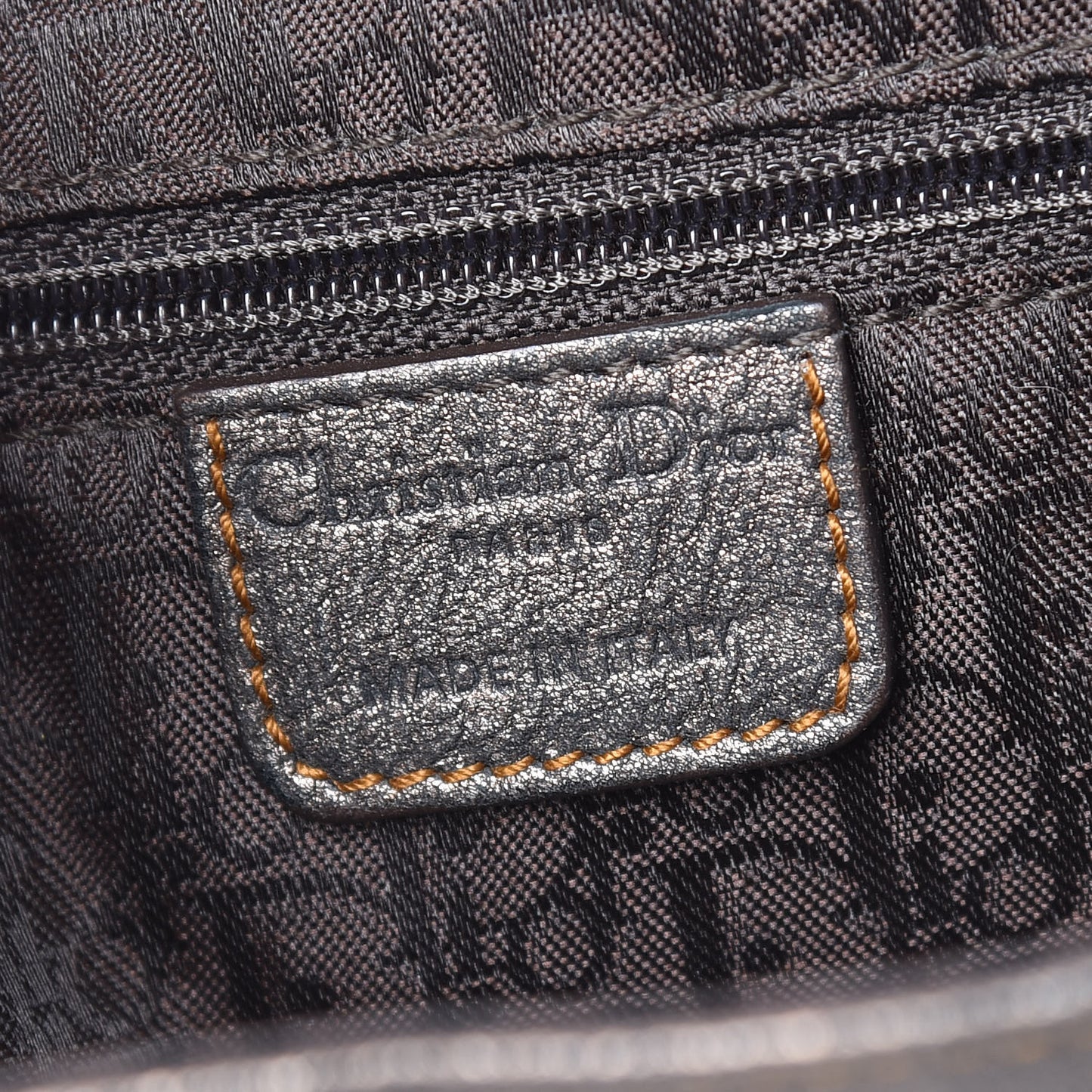 Metallic Calfskin Medium Gaucho Double Saddle Bag Bronze