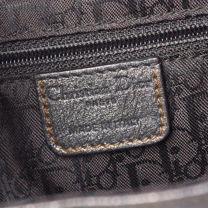 Christian Dior Metallic Calfskin Medium Gaucho Double Saddle Bag Bronze 6 of 11