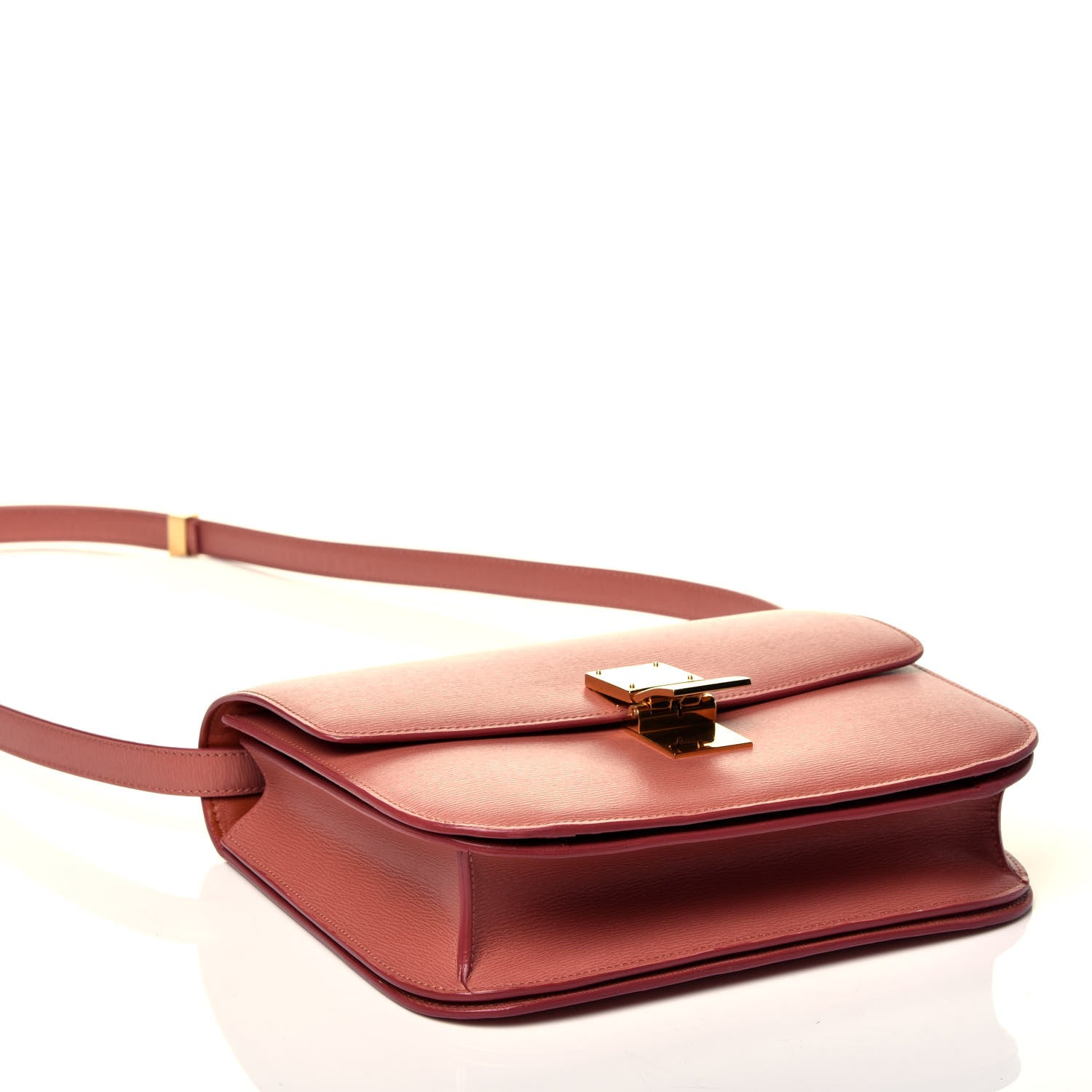 Celine Liege Medium Classic Box Flap Bag Terracotta 4 of 10