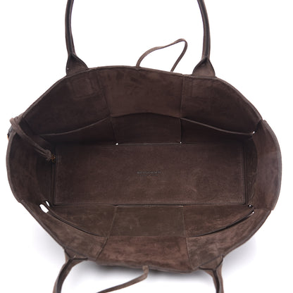 Bottega Veneta Suede Maxi Intrecciato Small Arco Tote Fondente 5 of 11