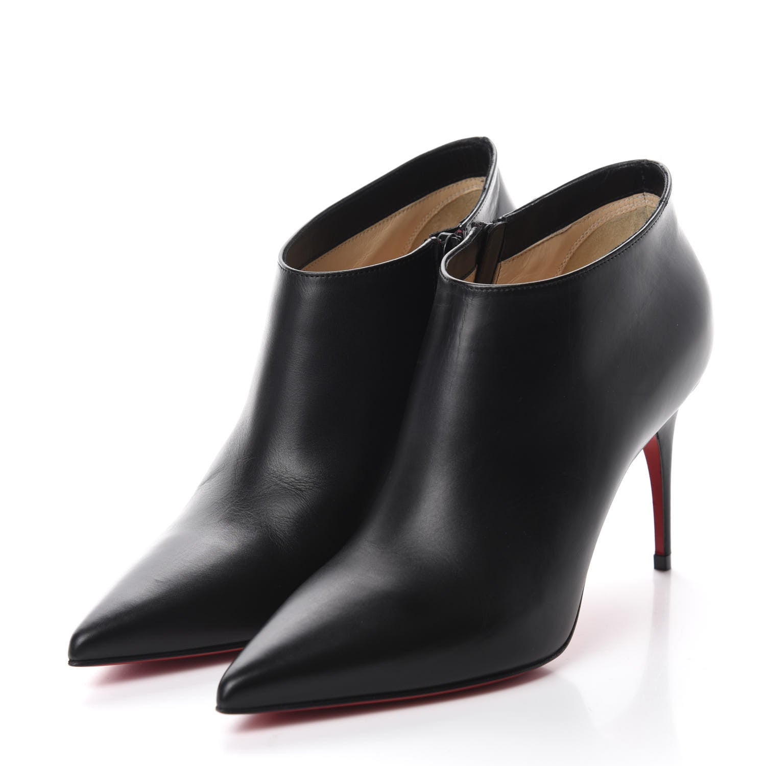 Christian Louboutin Calfskin Gorgona 85 Ankle Boots 36 Black 3 of 9