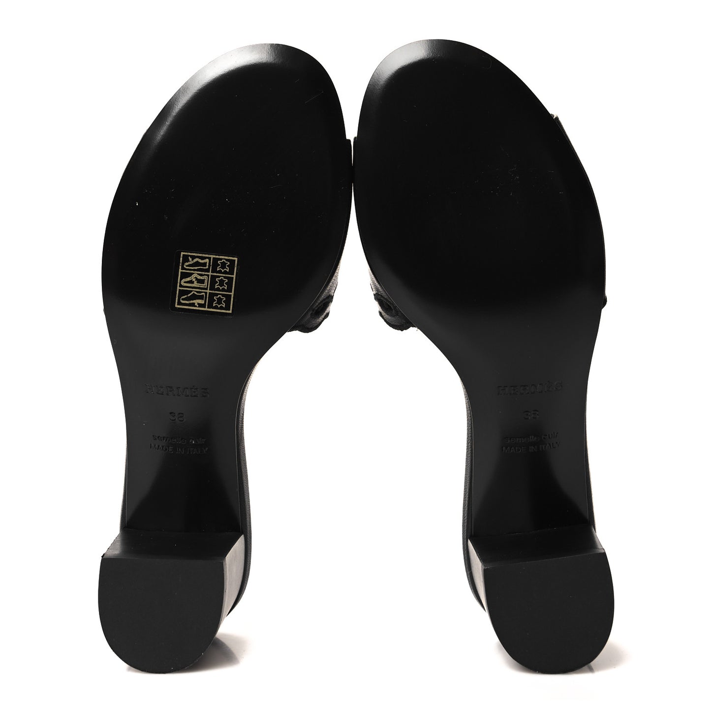 Lambskin Embroidered Gwladys Sandals 38 Black
