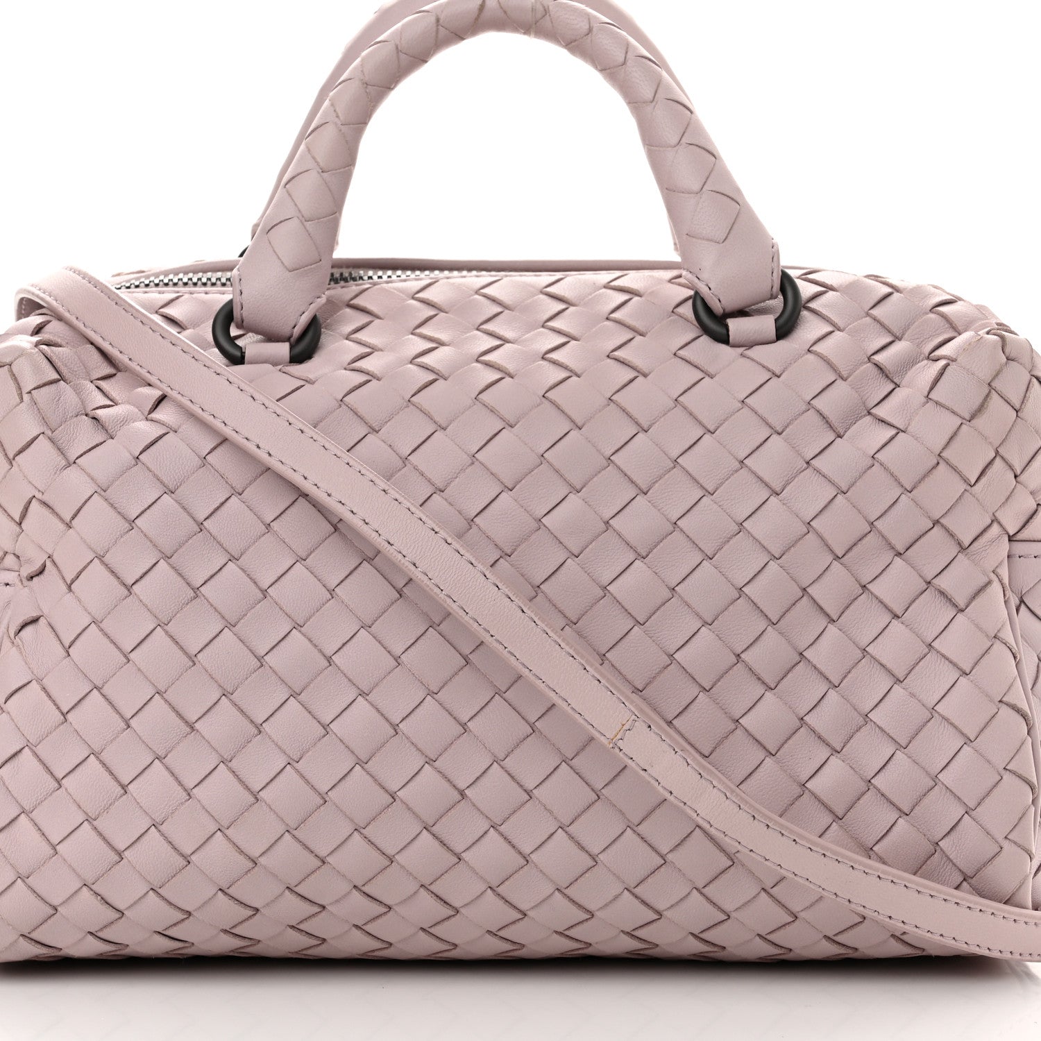 Bottega Veneta Nappa Intrecciato Top Handle Bag Antique Rose 8 of 11