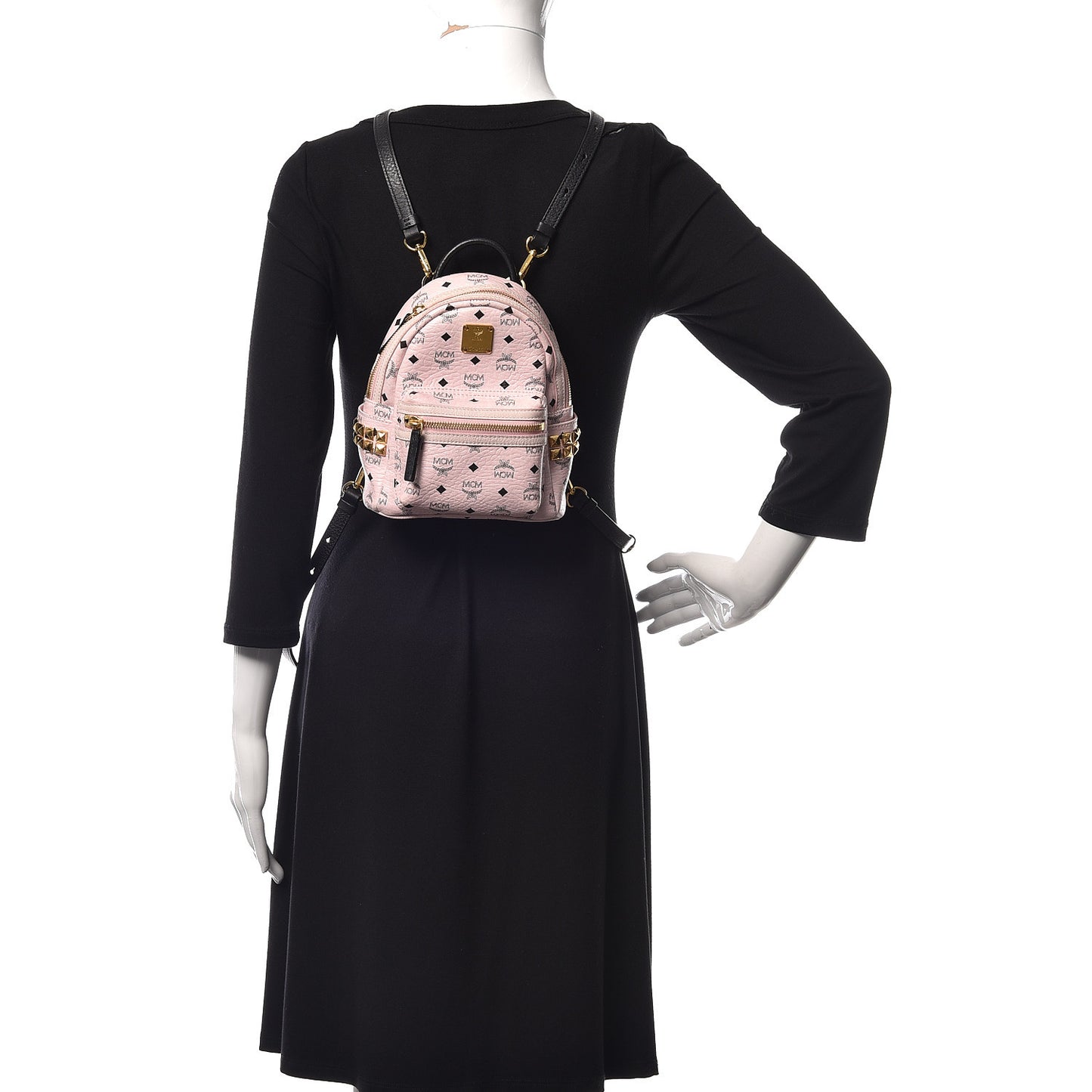 Visetos Side Stud X-Mini Stark Backpack Pink