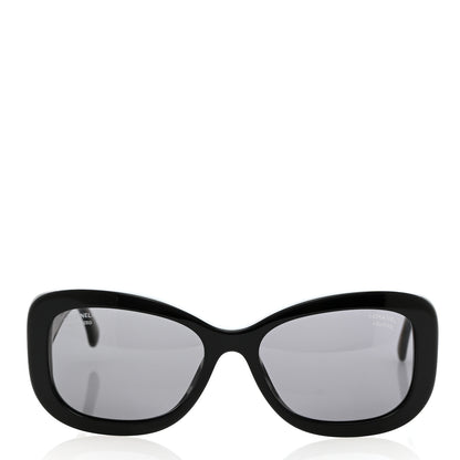 Chanel Acetate Polarized CC Sunglasses 5468-B-A Black 2 of 8