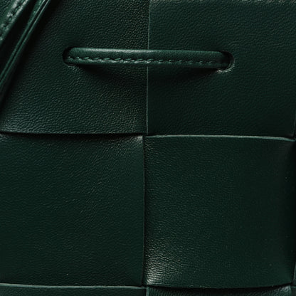 Bottega Veneta Nappa Maxi Intrecciato Mini Cassette Bucket Bag Raintree 7 of 9