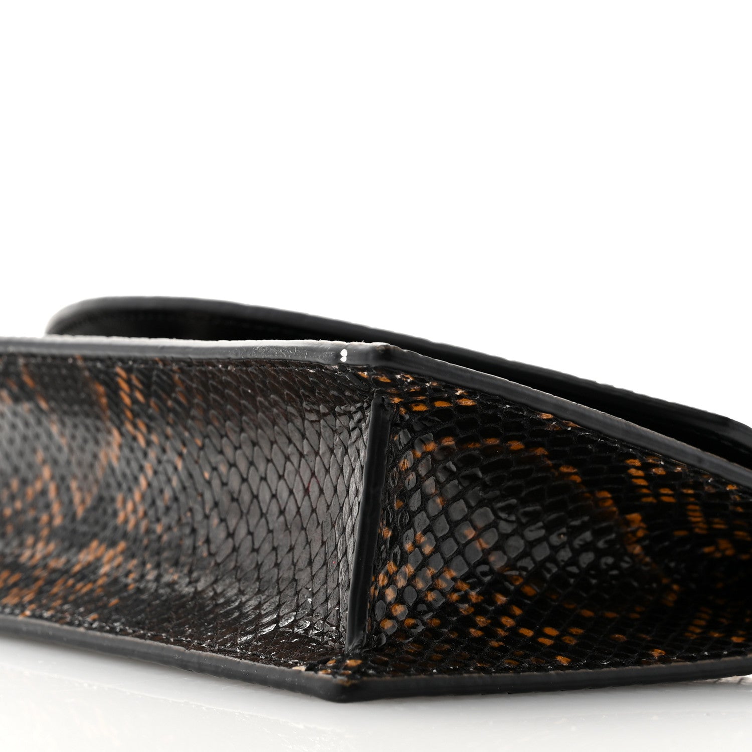 Christian Louboutin Calfskin Amazonia Loubi54 Crossbody Clutch Dark Brown 9 of 10