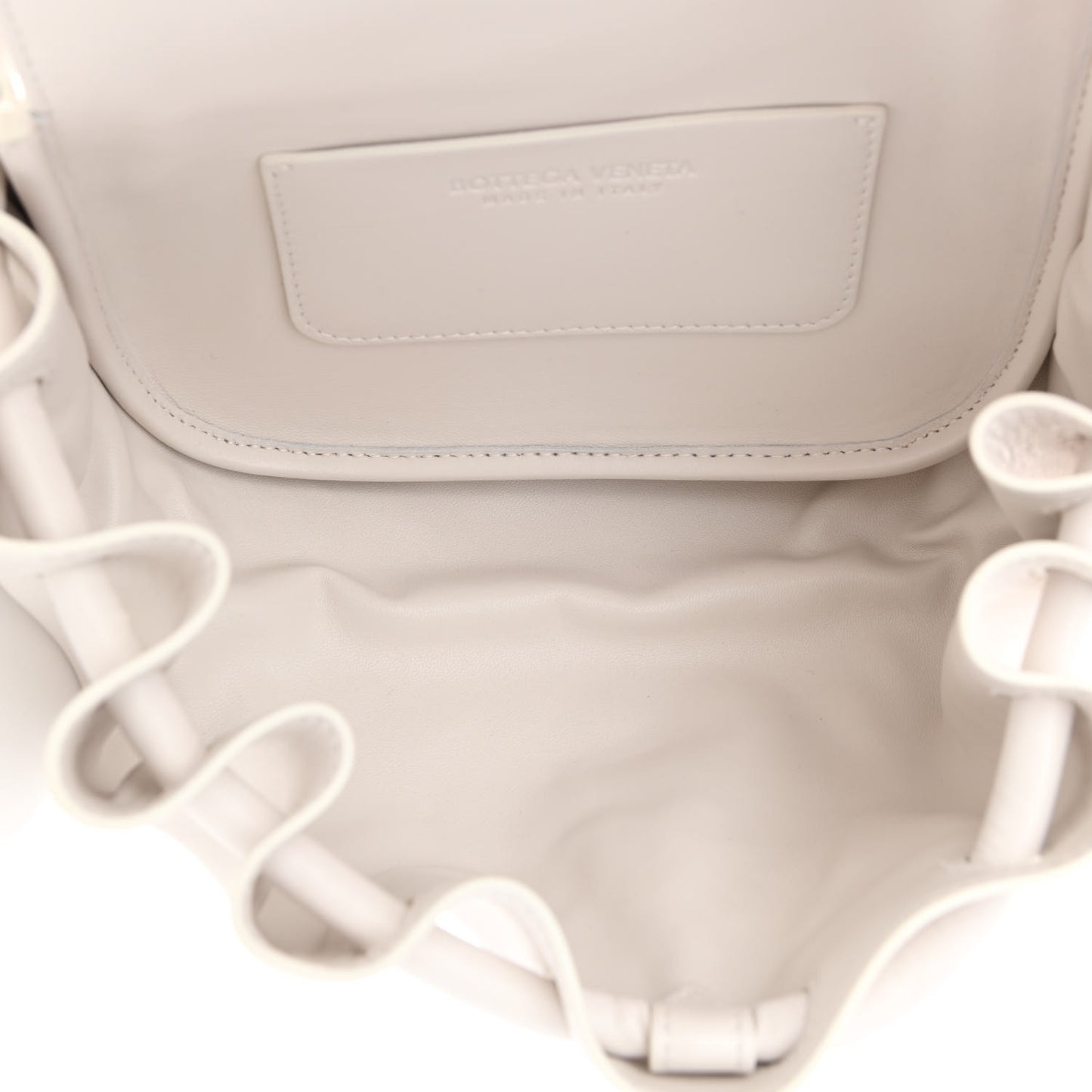 Lambskin Small Beak Triangle Flap Shoulder Bag Chalk
