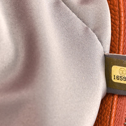 Chanel Caviar Quilted XL Grand Shopping Tote GST Orange 6 of 11