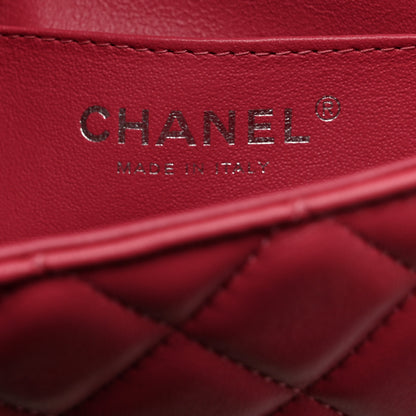 Chanel Lambskin Quilted Mini Rectangular Flap Pink 6 of 10